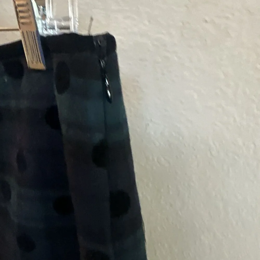 Talbots Wool Plaid Polka Dot Lined‎ Mini Skirt Size 10 Holiday Winter